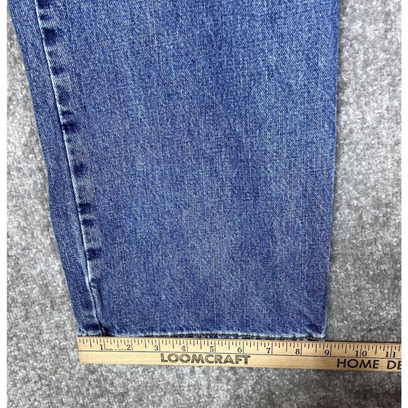 Arizona Relaxed Straight Leg Jeans Mens Size 42 X 32 Blue Denim Cotton 5 Pocket - Picture 10 of 10